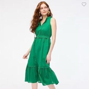 NWT Jcrew Tie Front Midi Dress 4P